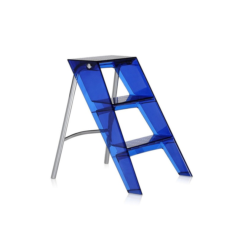 Upper Folding Stepladder Orange Red