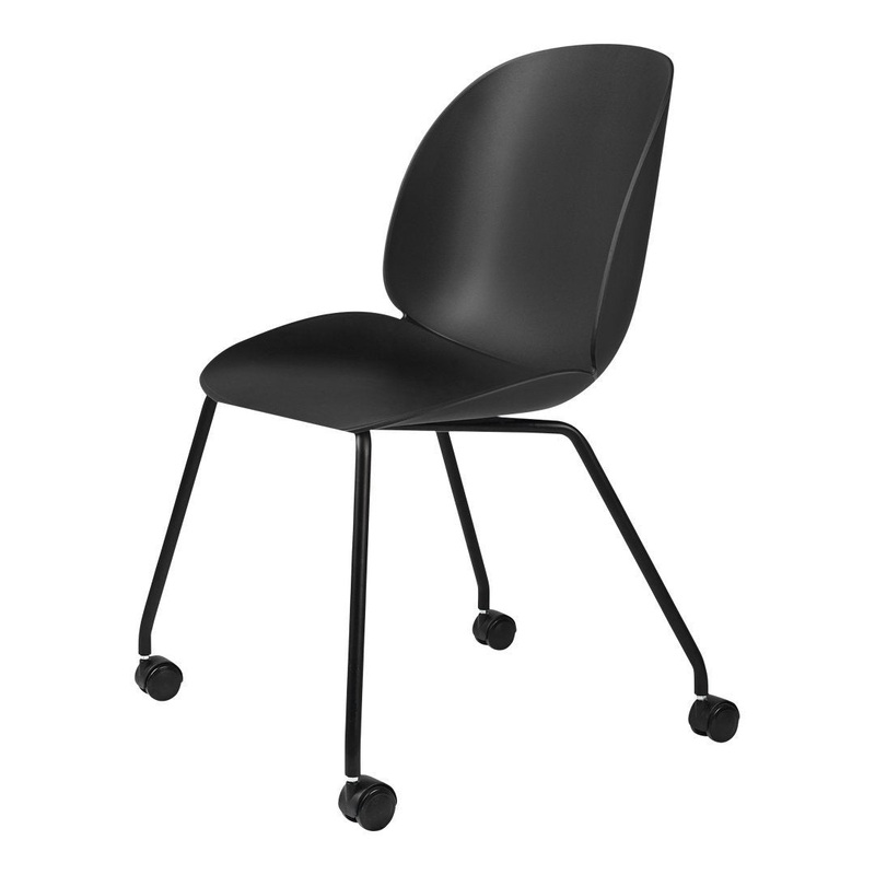 Beetle Meeting Chair – 4 Legs w/ Casters – Unupholstered