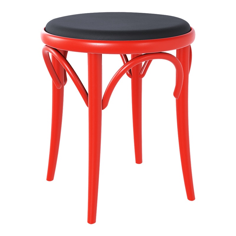 Stool 60 – Seat Upholstered – Beech Pigment Frame