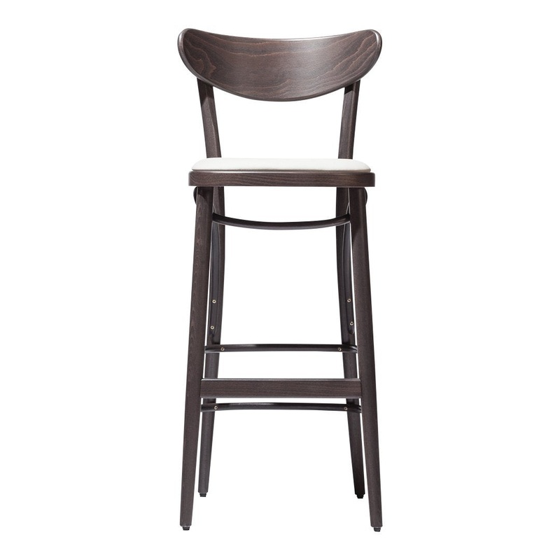 Banana Barstool 131 – Seat Upholstered – Beech Frame