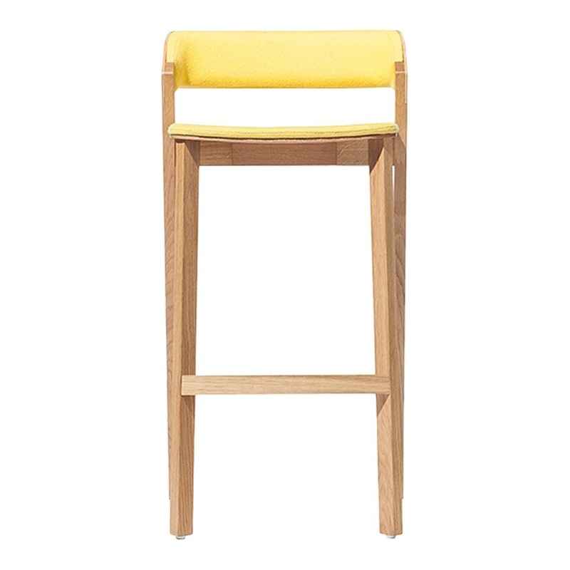 Merano Barstool – Upholstered – Oak Frame