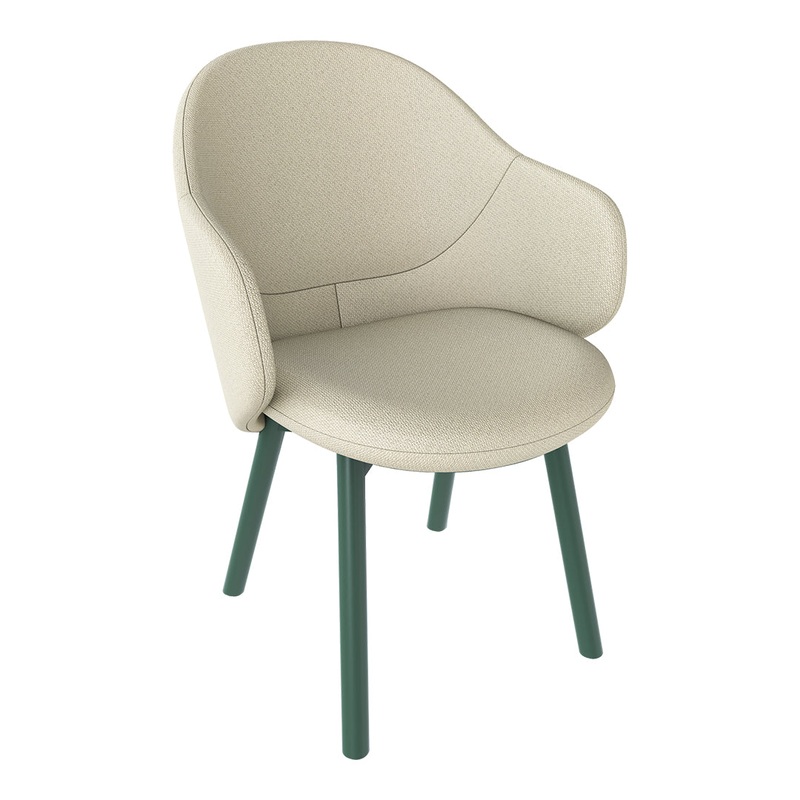 Albu Armchair – Beech Pigment Frame