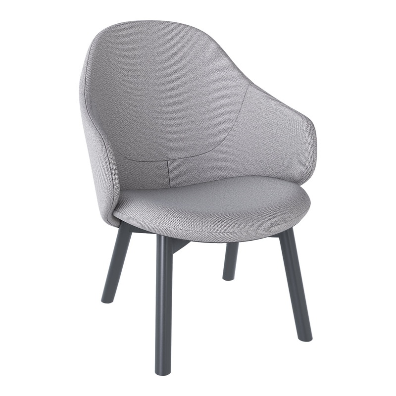 Albu Lounge Armchair – Beech Pigment Frame