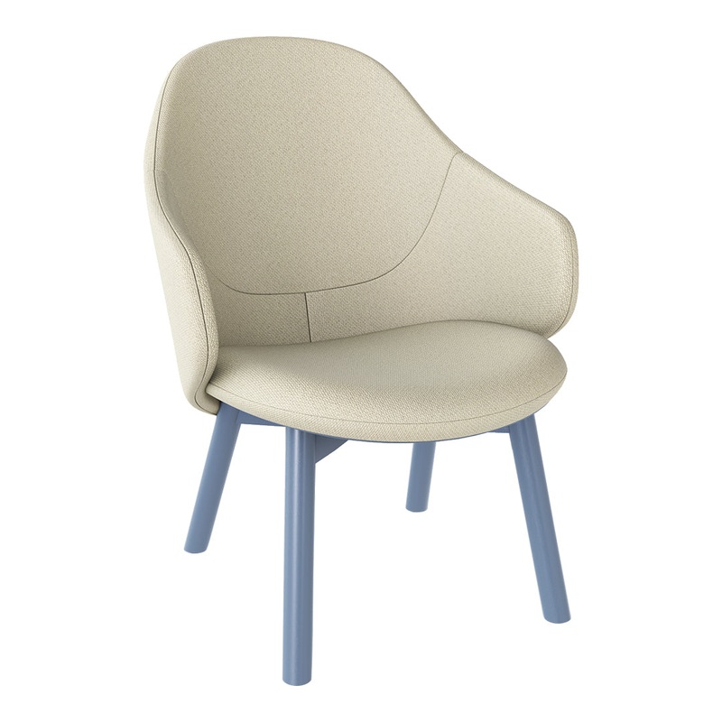 Albu Lounge Armchair – Oak Pigment Frame