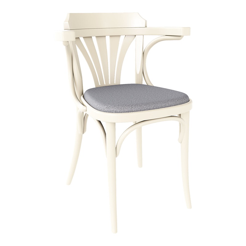 Armchair 24 – Seat Upholstered – Beech Pigment Frame