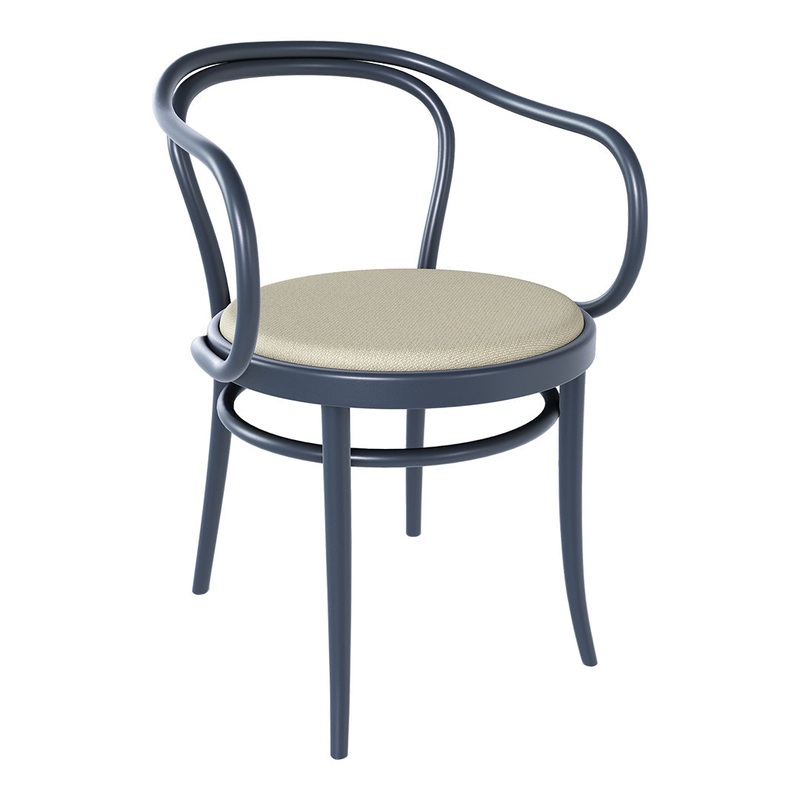 Armchair 30 – Seat Upholstered – Beech Pigment Frame