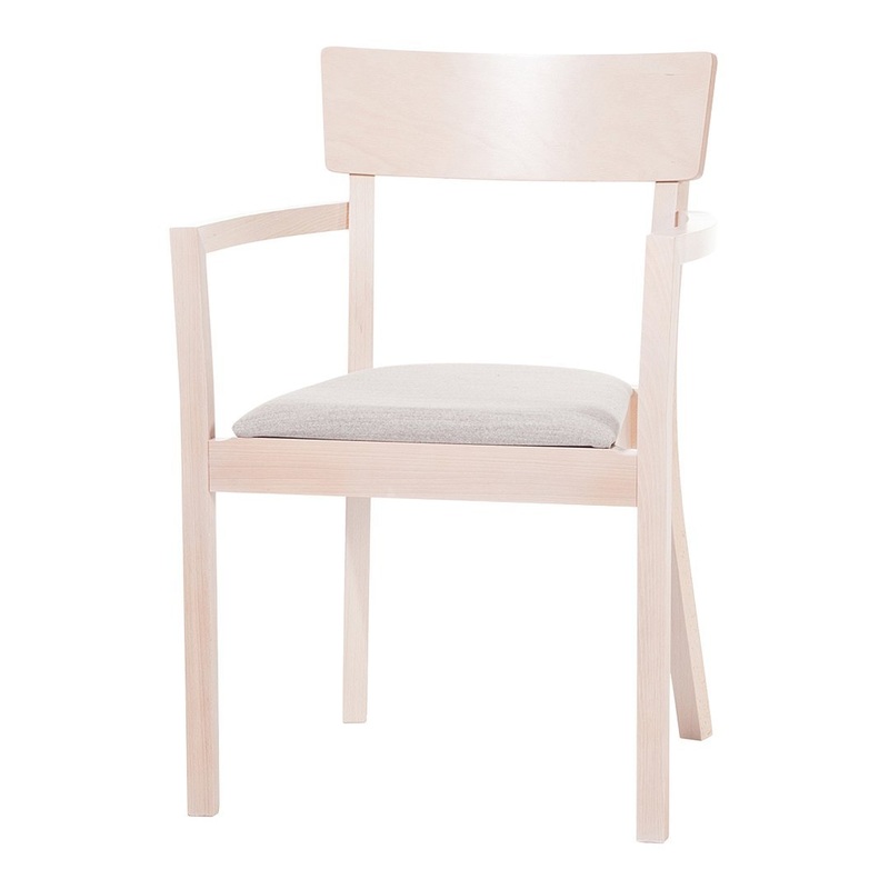 Bergamo Armchair – Seat Upholstered – Beech Frame