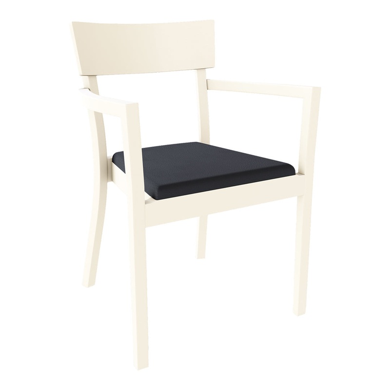 Bergamo Armchair – Seat Upholstered – Beech Pigment Frame