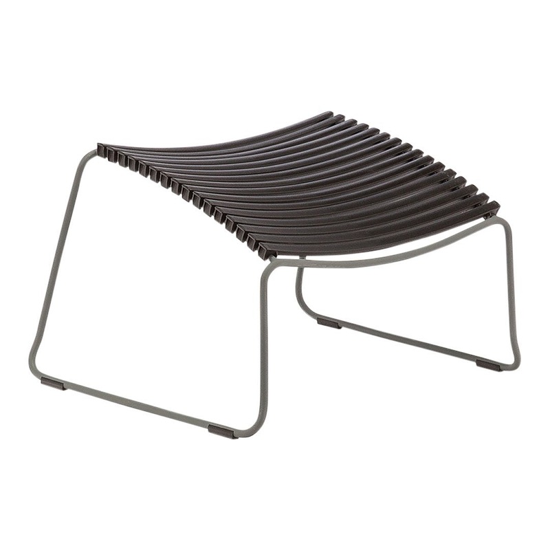 Click Outdoor Footrest Lamella Black