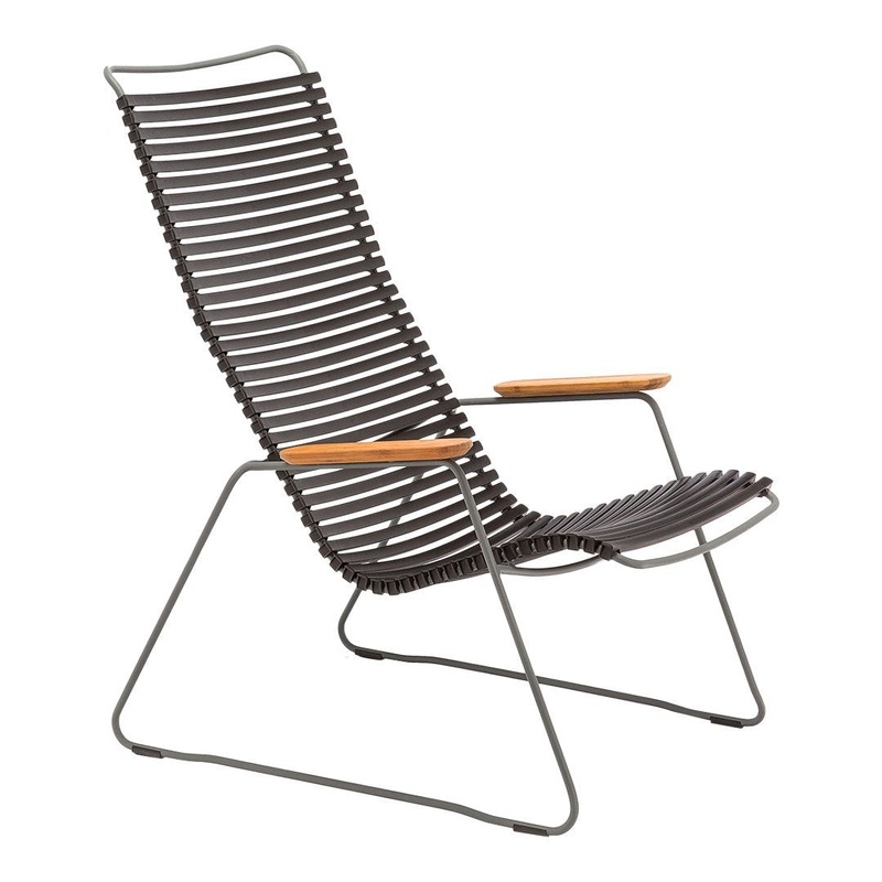Click Outdoor Lounge Chair Lamella Black