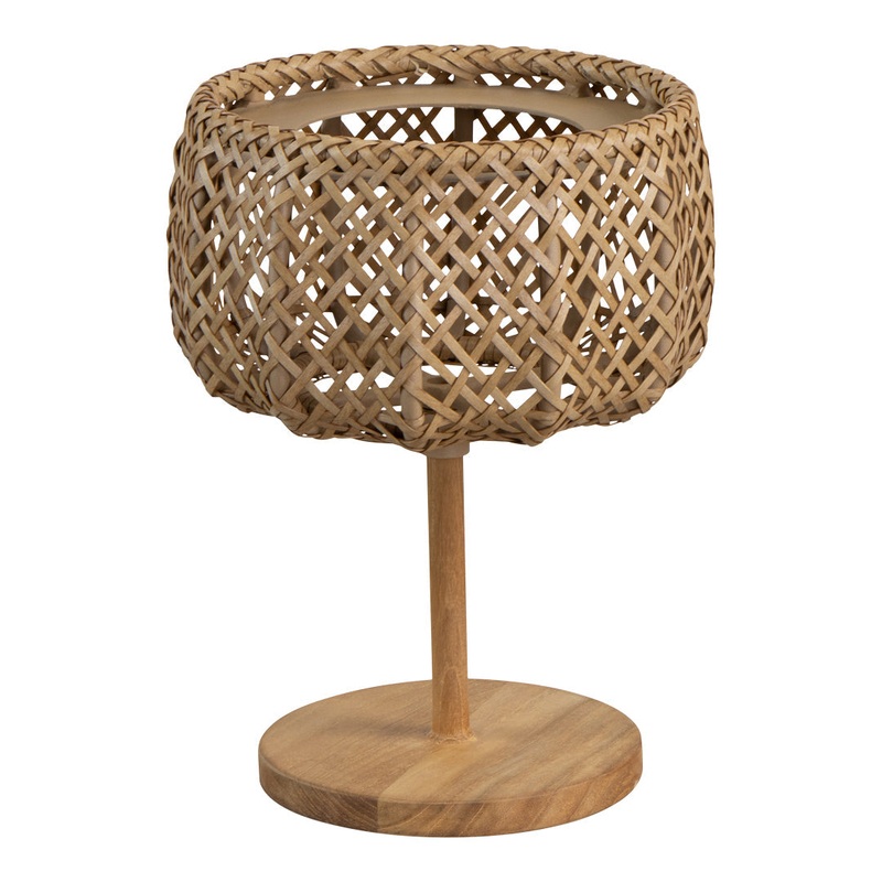 Illusion Glow Table Lamp Natural / Teak (QS)