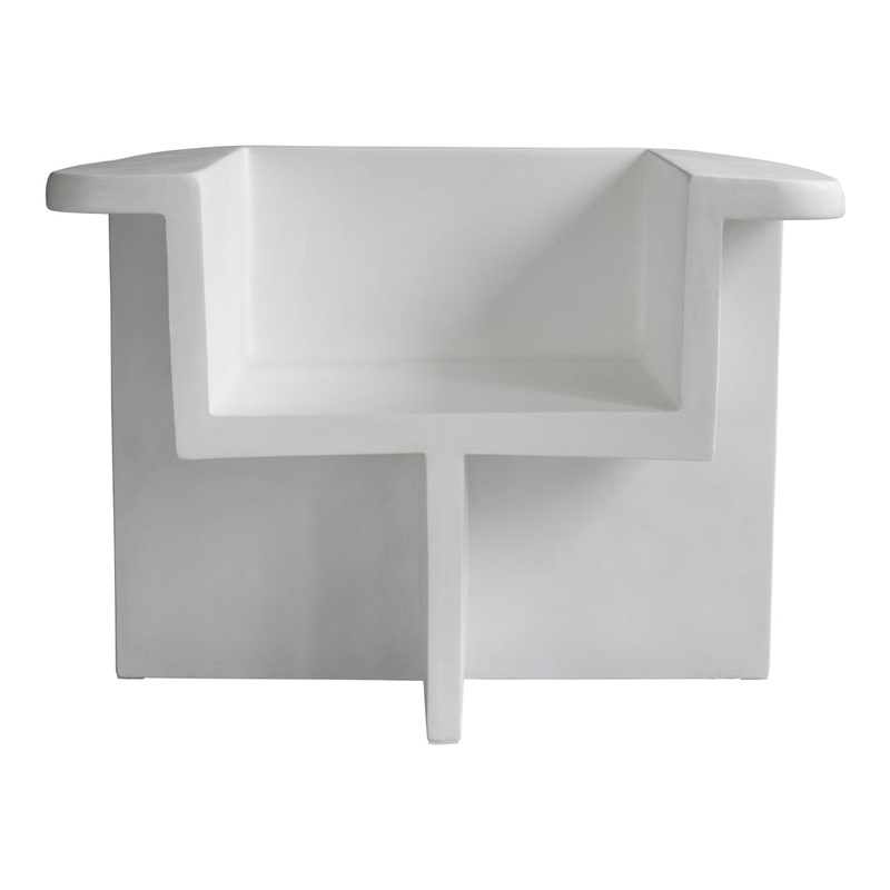 Brutus Lounge Chair Bone White