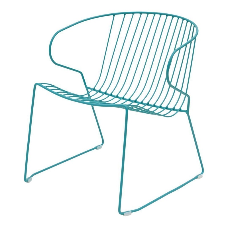 Bolonia Lounge Armchair Agata Blue