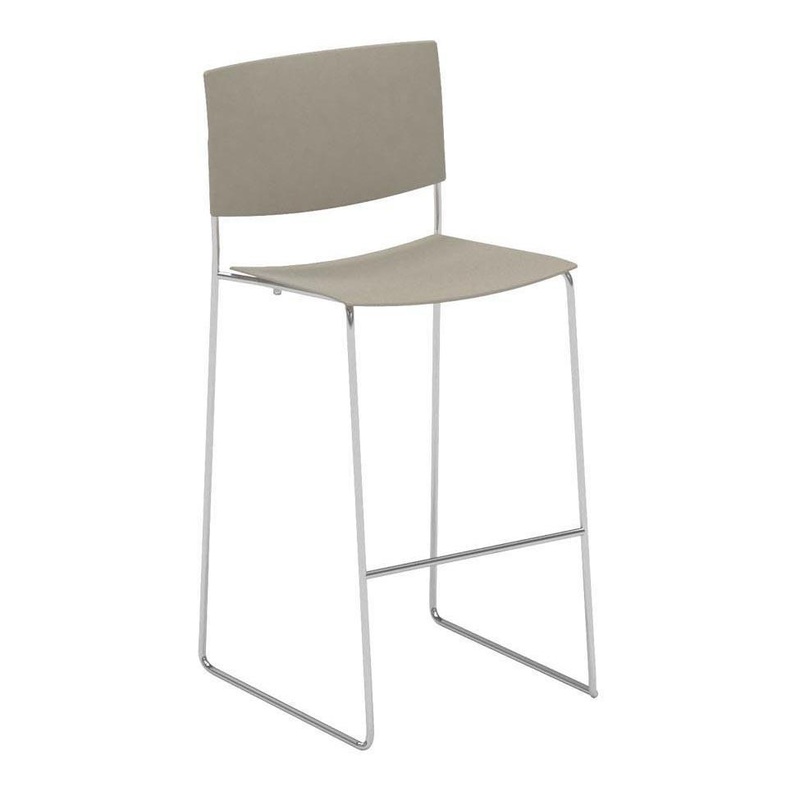Sit BQ1203 Bar Stool – Stackable White (RAL 9003)