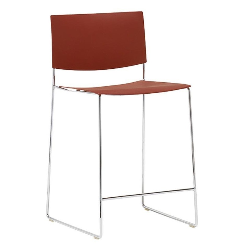 Sit BQ1204 Counter Stool – Stackable White (RAL 9003)