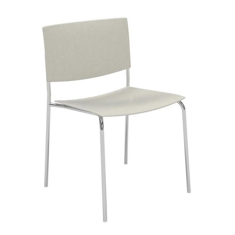 Sit SI1200 Chair – Steel 4-Leg Base – Stackable White (RAL 9003)