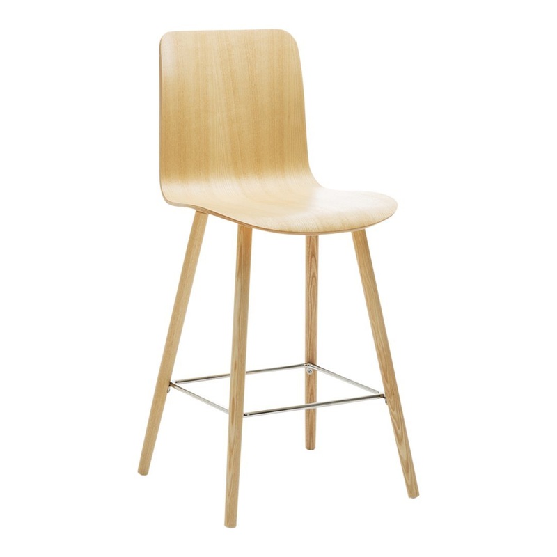 Sola Bar Stool – 4 Leg Wood Base – Unupholstered