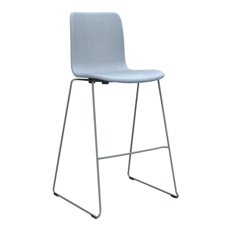 Sola Bar Stool – Sled Base – Fully Upholstered