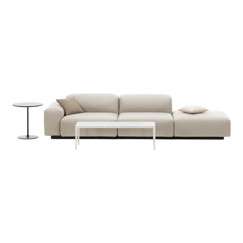 Soft Modular Three-Seater Sofa w/ Platform
