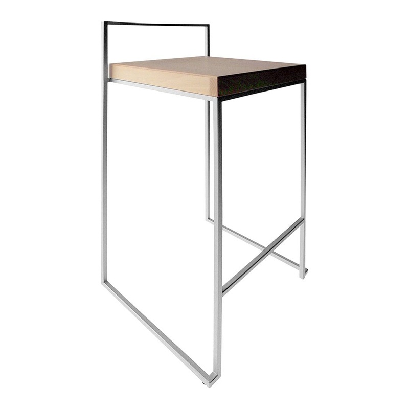 Cubo Bar Stool Blanched Beech