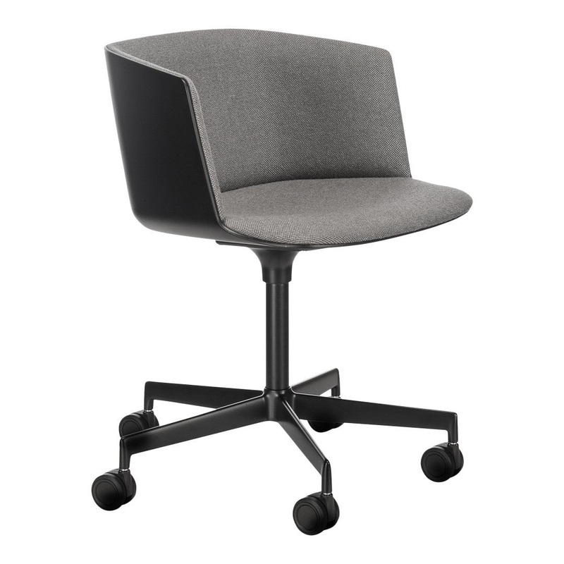 Cut Office Chair – Swivel Base w/ Casters, Seat Upholstered, Fixed