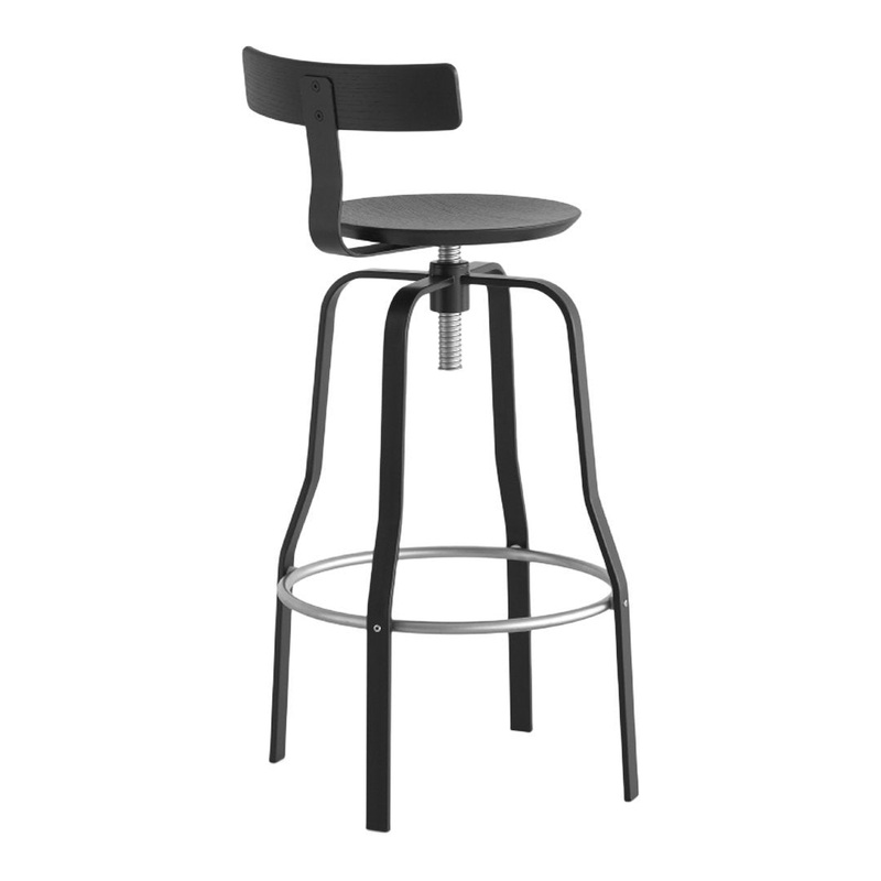 Giro Bar Stool w/ Backrest – Adjustable