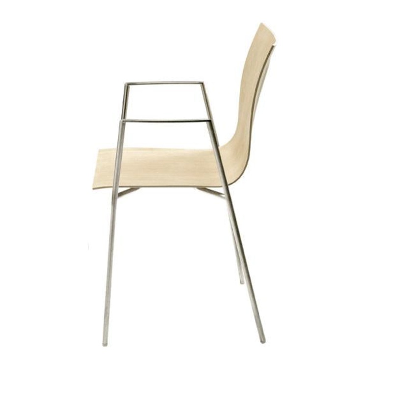 Thin Dining Armchair – Unupholstered