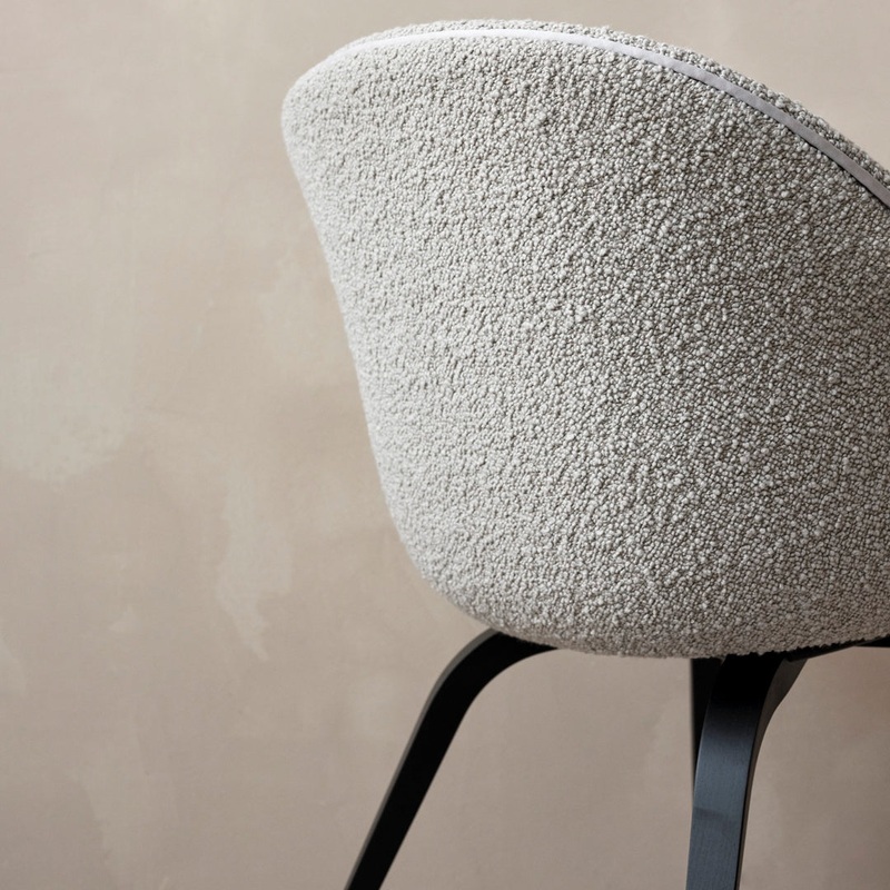 Bat Dining Chair – Wood Base – Fully Upholstered