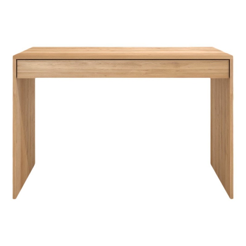 Oak Wave Desk – 1 Drawer