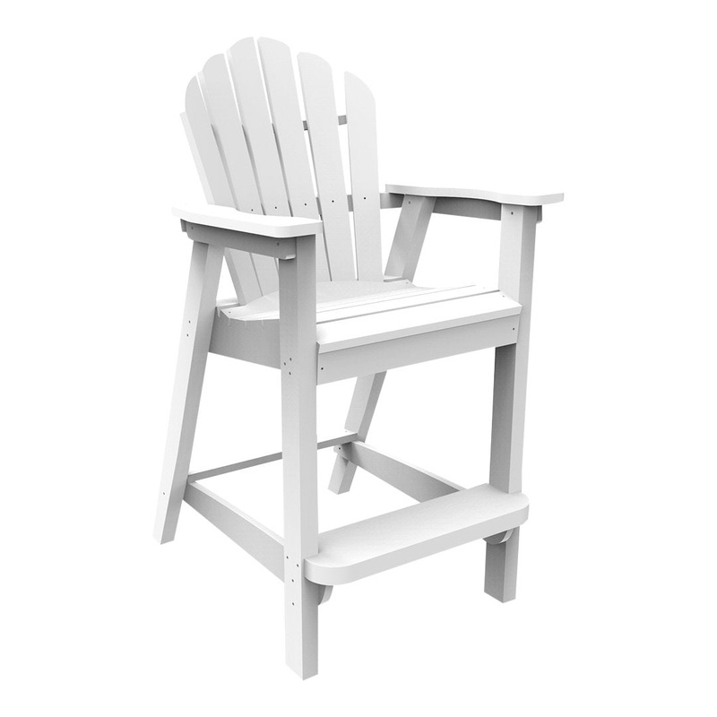 Adirondack Classic Bar Chair SSC White