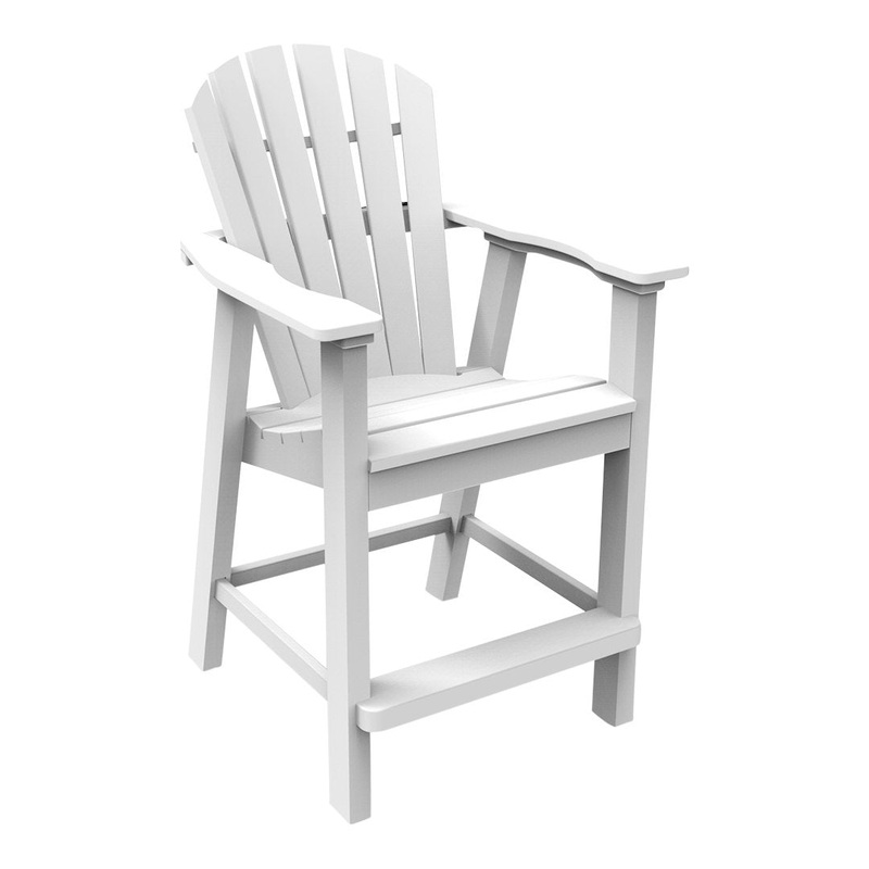 Adirondack Shellback Balcony Chair SSC White