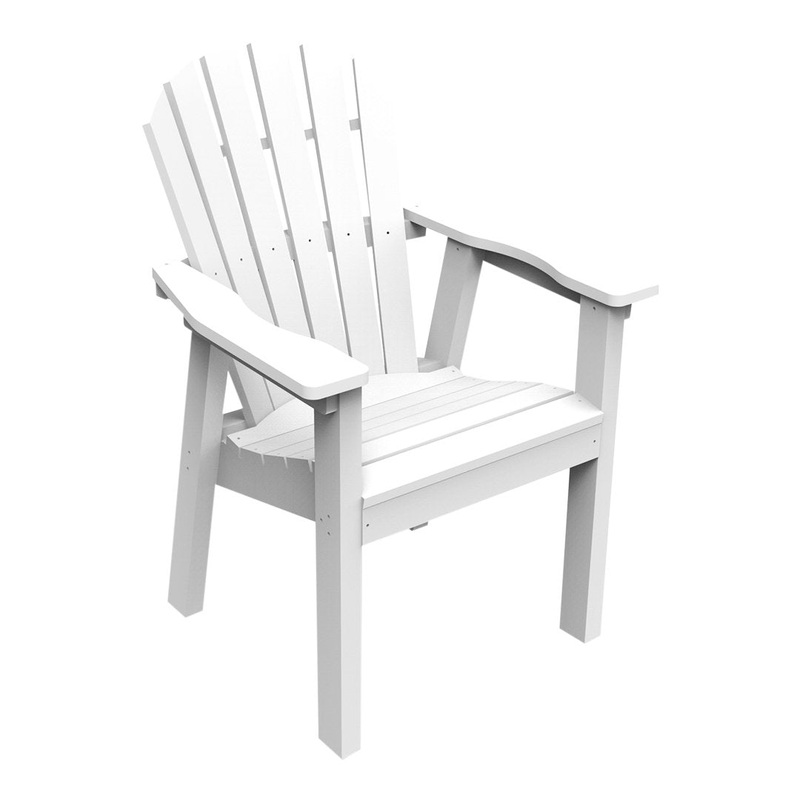 Adirondack Shellback Dining Chair SSC White