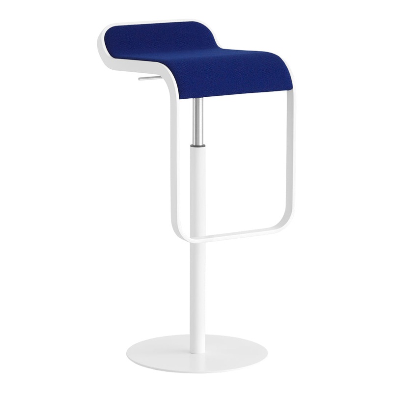 Lem Self-Returning Bar Stool w/ Gas Lift – Upholstered