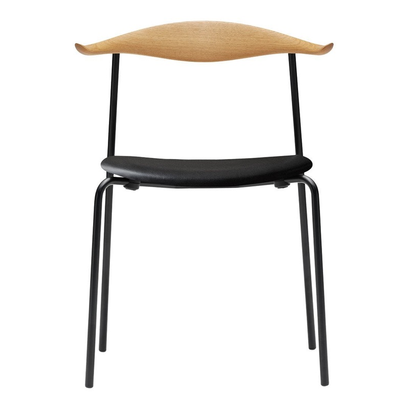 CH88P Chair – Seat Upholstered – Black Frame – Wood