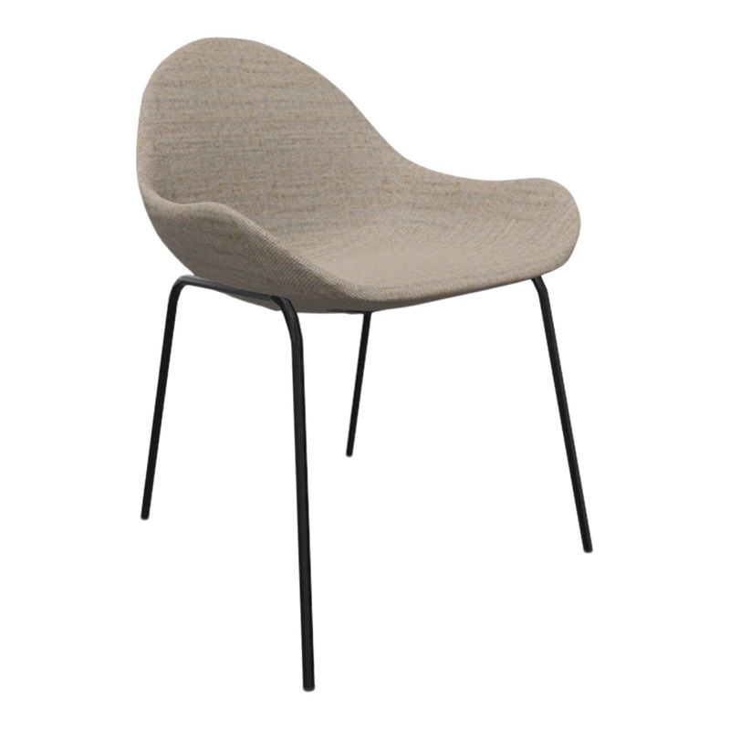 Atticus 08 Armchair – 4 Leg, Lacquered Metal