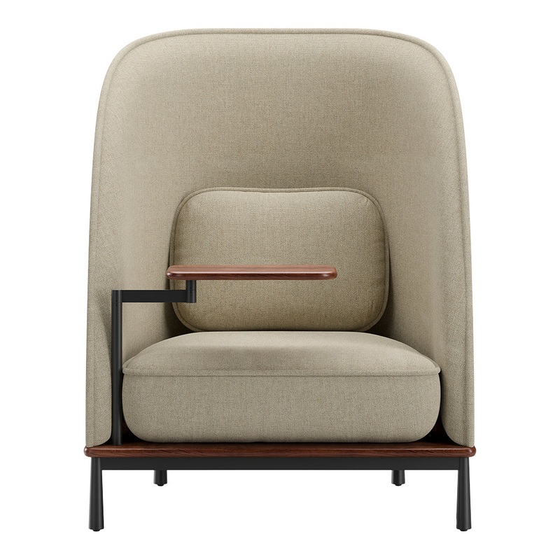 Arc High Back Lounge Chair w/ Tablet