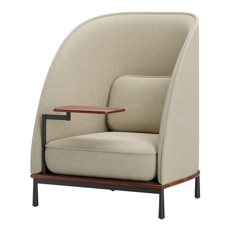 Arc High Back Lounge Chair w/ Tablet