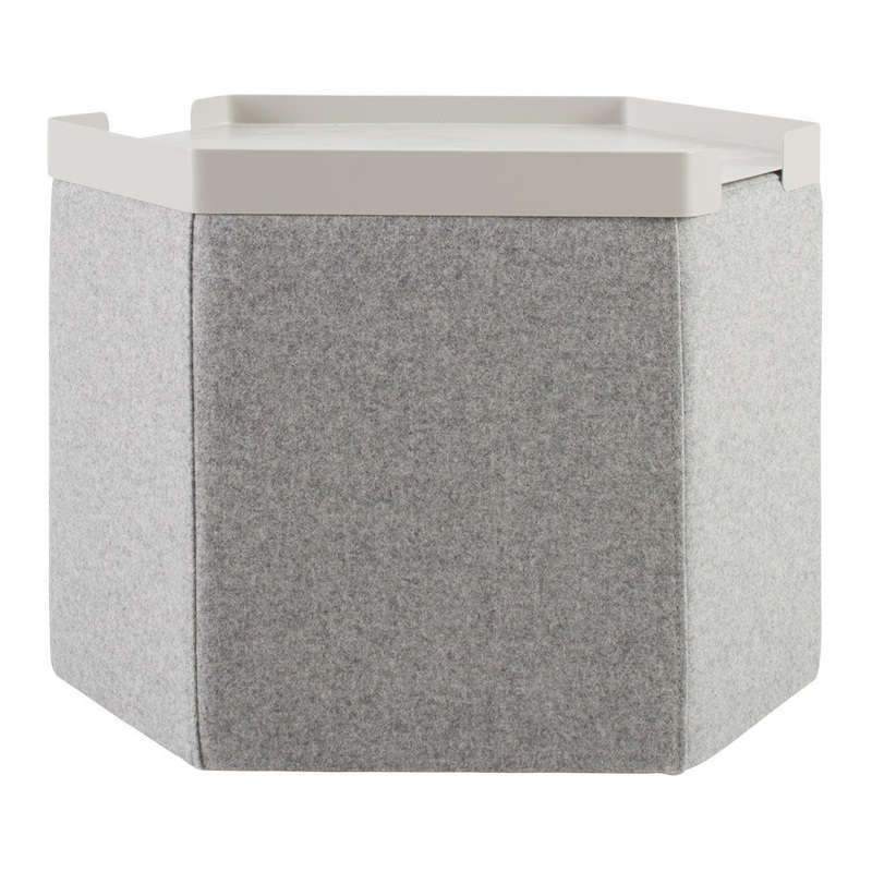 Hecks Ottoman Tray Black