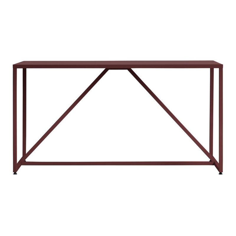 Strut Table Oxblood