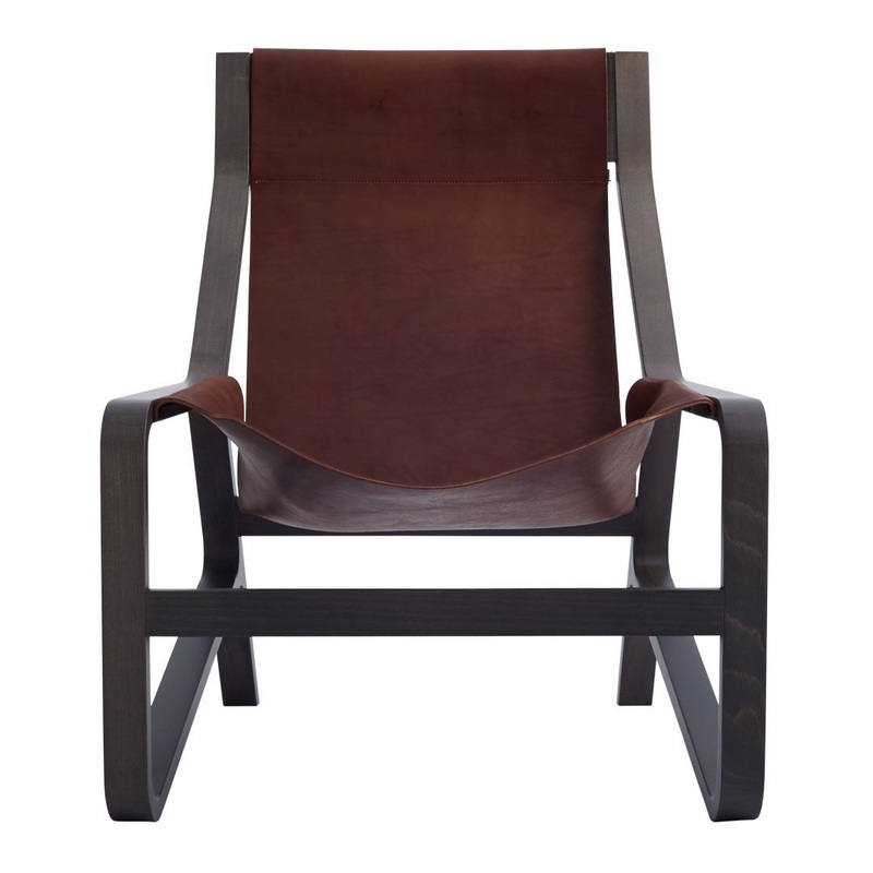 Toro Lounge Chair – Chocolate Leather w/ Smoke Frame