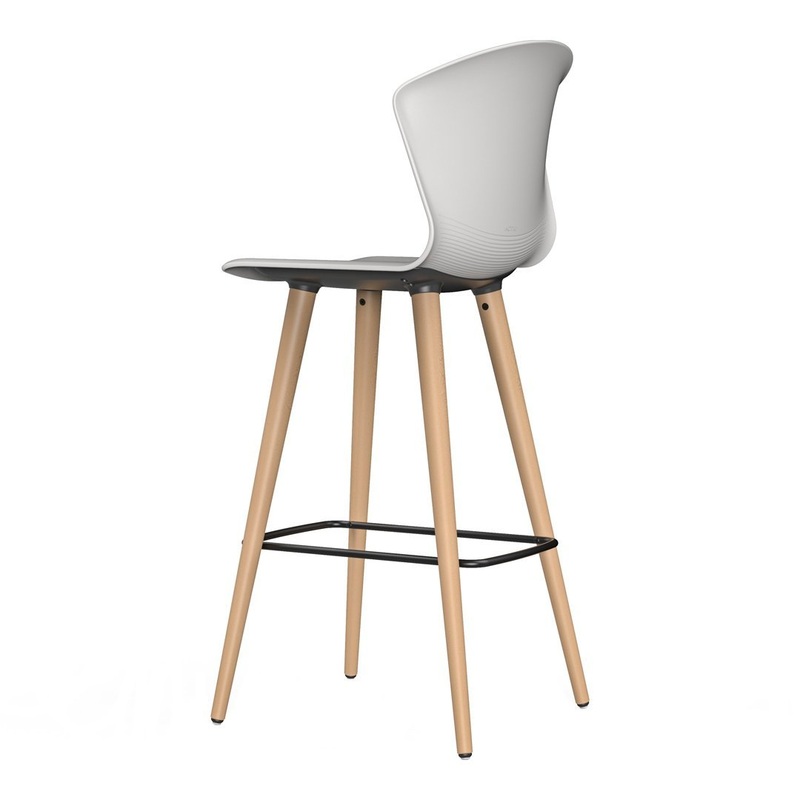 Whass Bar Stool – Wood Legs
