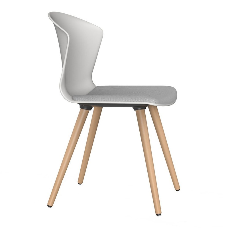 Whass Side Chair – Wood Base – Seat Upholstered