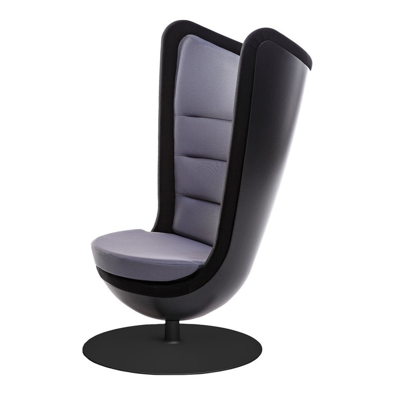 Badminton Lounge Chair – Bicolor – Black Shell