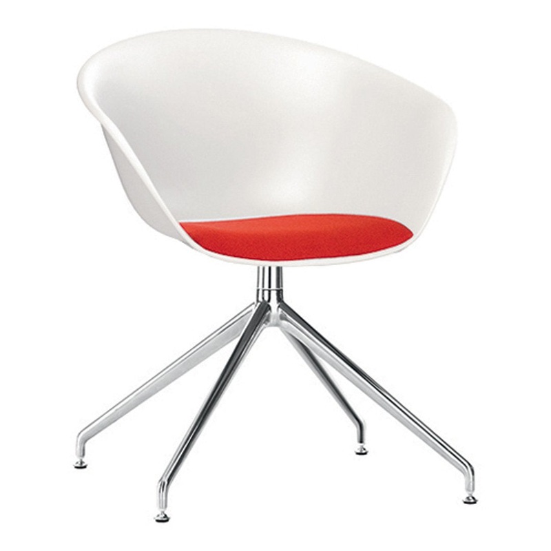 Duna 02  Aluminum Swivel Trestle Base  Upholstered