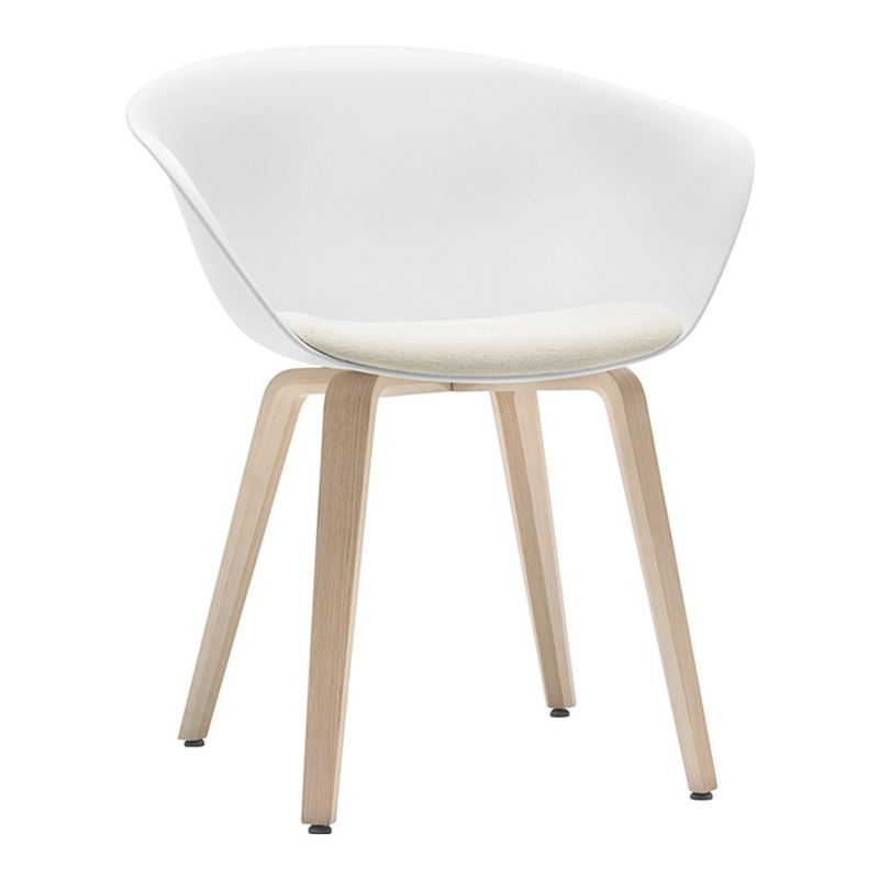 Duna 02  Wood Base  Seat Upholstered