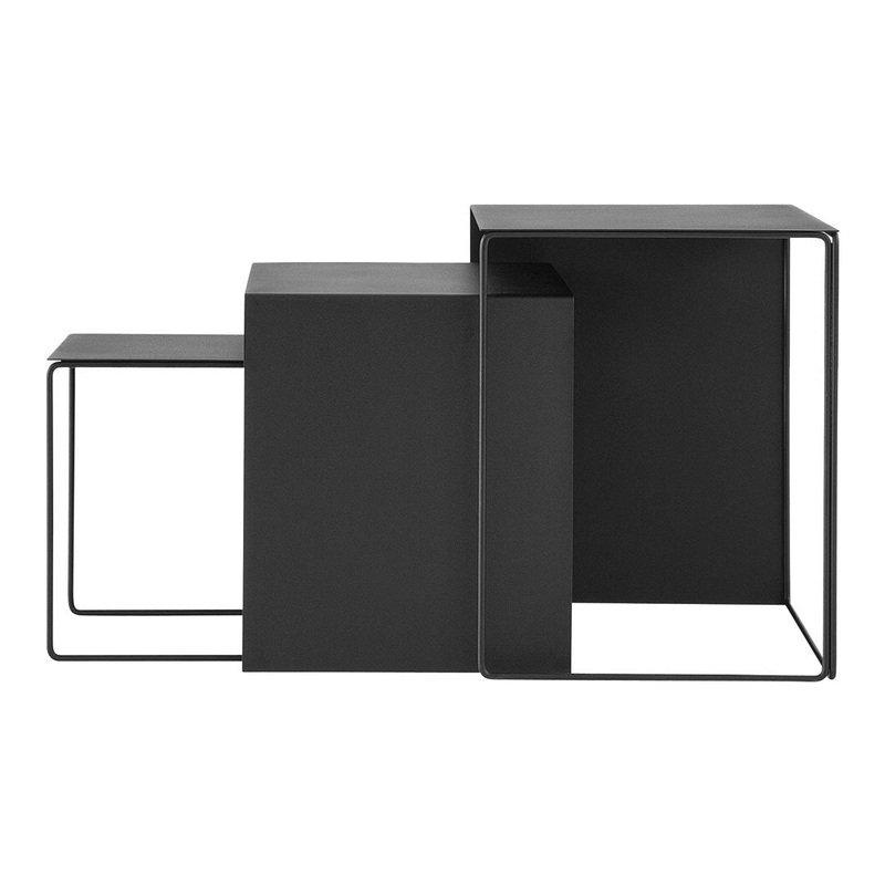 Cluster Tables – Set of 3 Black