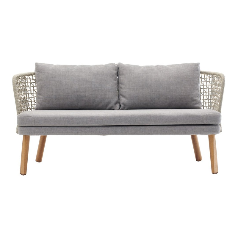 Emma 2-Seater Sofa 23641 – Wood Base