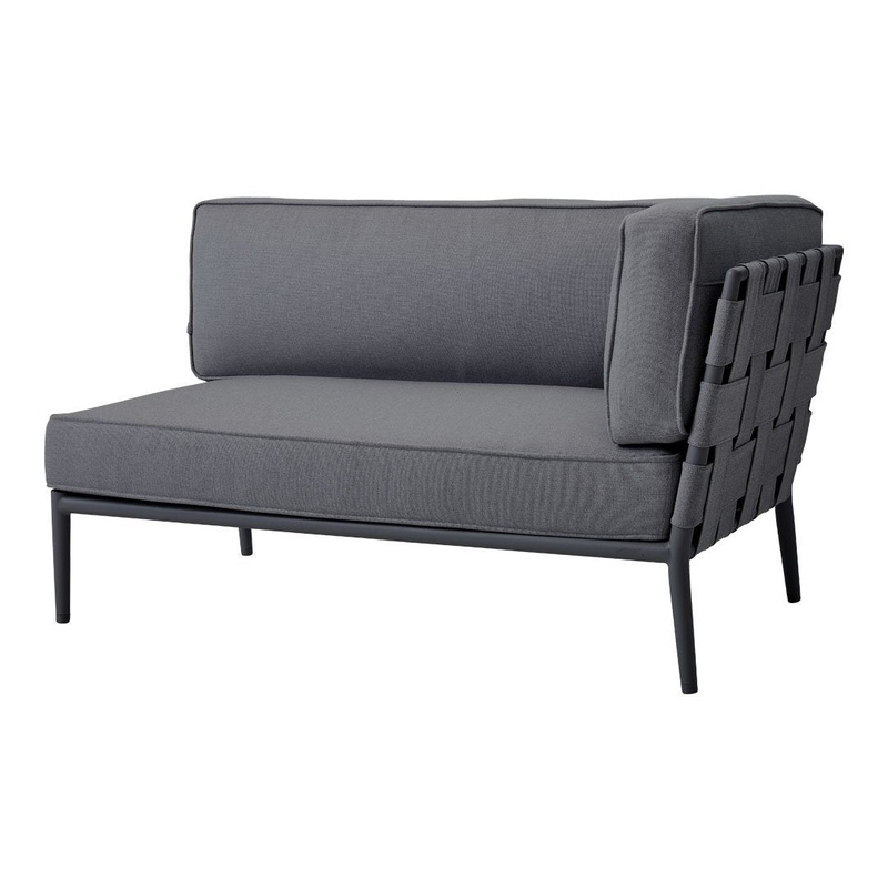 Conic Outdoor Modular Sofa Cane-line AirTouch – Grey