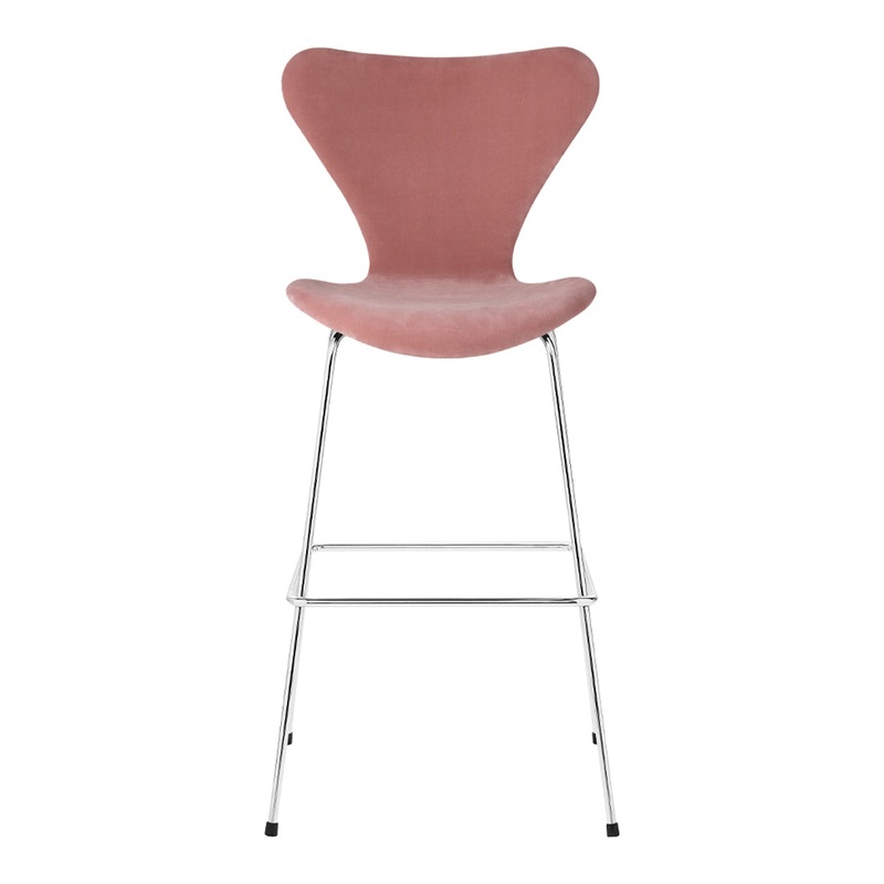 Series 7 Bar Stool – Fully Upholstered, Velvet