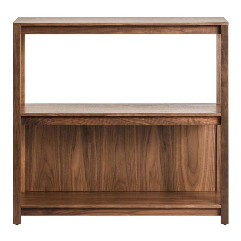 Open Plan Small Bookcase Walnut